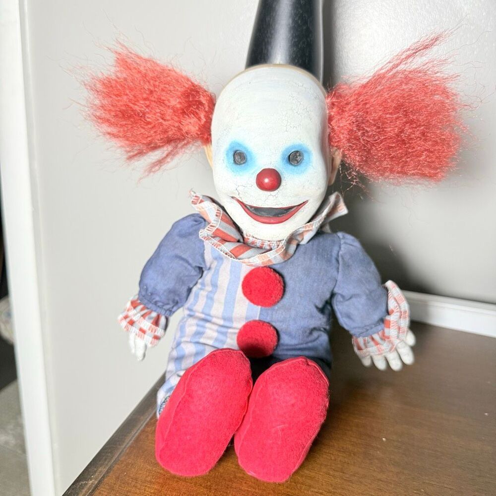 Spirit Halloween “Good Times” Talking Clown Doll Prop Motion Sensor Animated